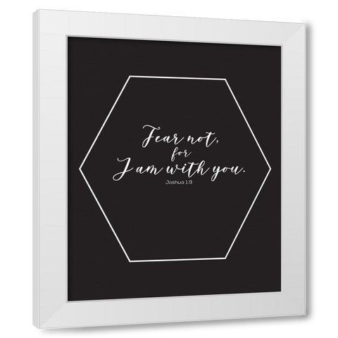 Gold Foil I Am White Modern Wood Framed Art Print by Hogan, Melody