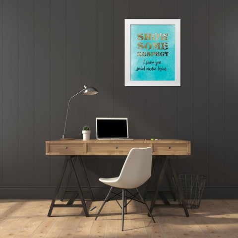 Mom Boss 3 White Modern Wood Framed Art Print by Hogan, Melody