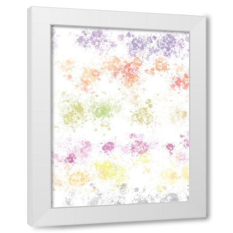 Mood Boost Splatter White Modern Wood Framed Art Print by Hogan, Melody
