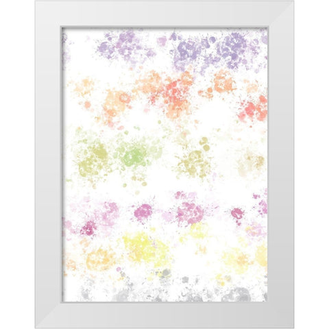 Mood Boost Splatter White Modern Wood Framed Art Print by Hogan, Melody