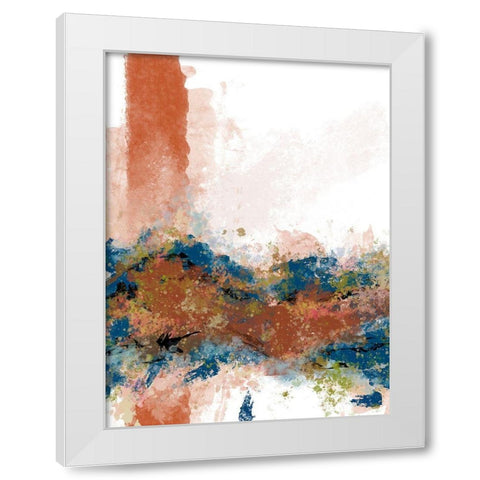 Sedona Swoosh 2 White Modern Wood Framed Art Print by Hogan, Melody