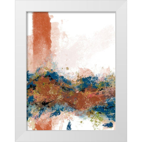 Sedona Swoosh 2 White Modern Wood Framed Art Print by Hogan, Melody