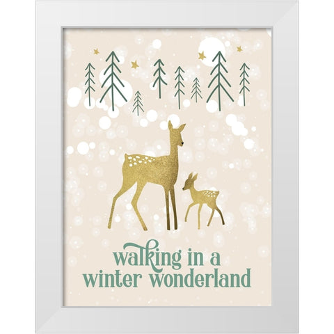Winter Wonderland 1 White Modern Wood Framed Art Print by Hogan, Melody