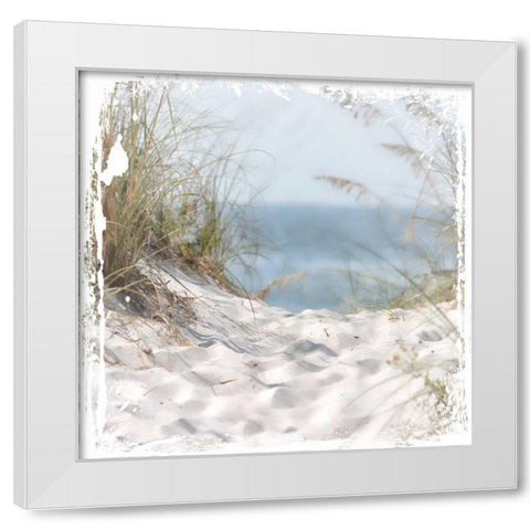 Sand Mountains White Modern Wood Framed Art Print by Hogan, Melody