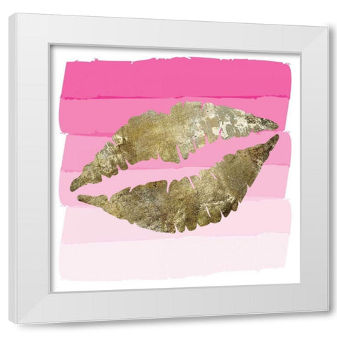 Sparkle Glam Pinks 4 White Modern Wood Framed Art Print by Hogan, Melody