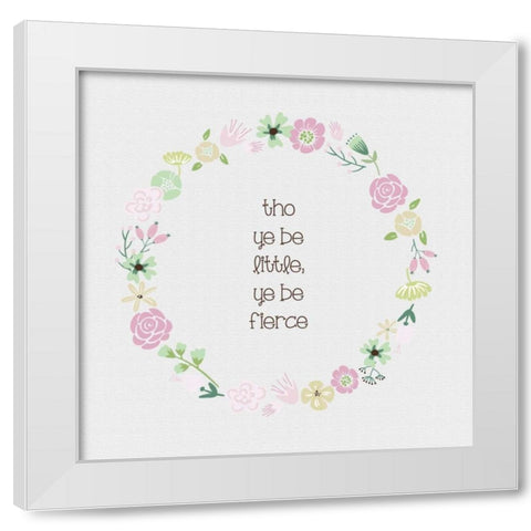 Baby Blush 2 Texture White Modern Wood Framed Art Print by Hogan, Melody