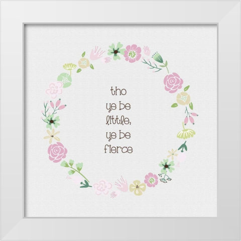 Baby Blush 2 Texture White Modern Wood Framed Art Print by Hogan, Melody