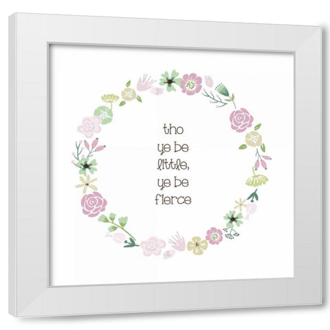 Baby Blush 1 White Modern Wood Framed Art Print by Hogan, Melody