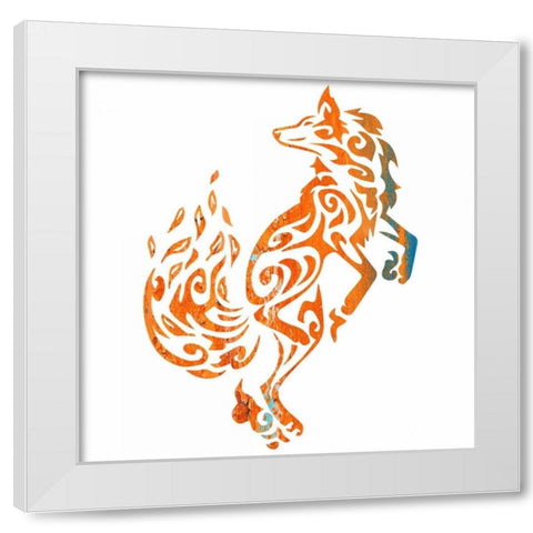 Tribal Timber 1 White Modern Wood Framed Art Print by Hogan, Melody