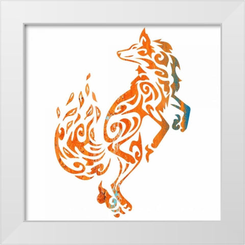 Tribal Timber 1 White Modern Wood Framed Art Print by Hogan, Melody