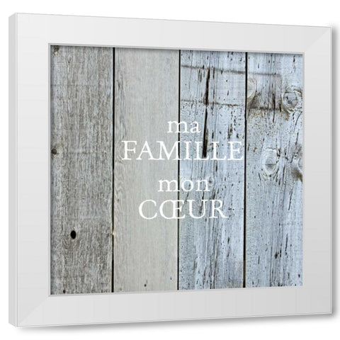 Ma Famille White Modern Wood Framed Art Print by Hogan, Melody