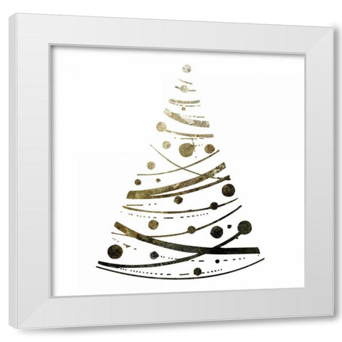 Glimmer Trees 3 White Modern Wood Framed Art Print by Hogan, Melody