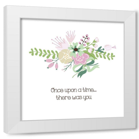 Baby Blush 4 White Modern Wood Framed Art Print by Hogan, Melody