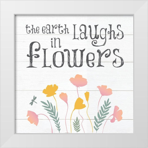 Botanical Inspiration Pastels 5 White Modern Wood Framed Art Print by Hogan, Melody