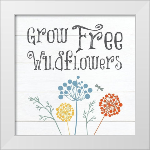 Botanical Inspiration Primary 4 White Modern Wood Framed Art Print by Hogan, Melody