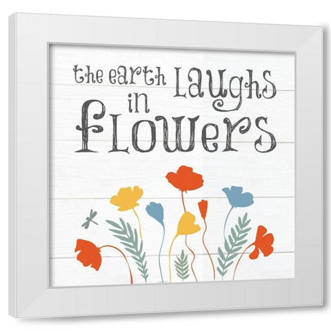 Botanical Inspiration Primary 5 White Modern Wood Framed Art Print by Hogan, Melody