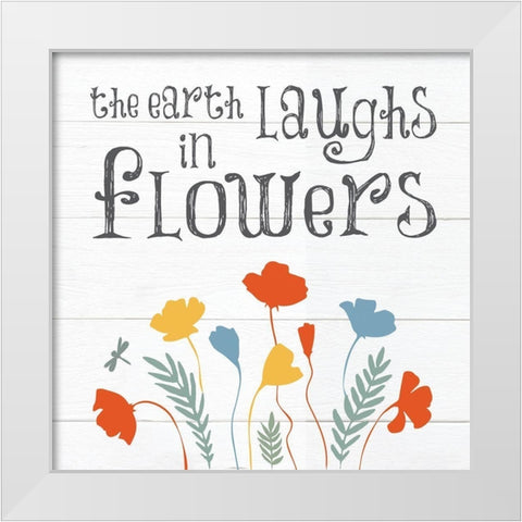 Botanical Inspiration Primary 5 White Modern Wood Framed Art Print by Hogan, Melody