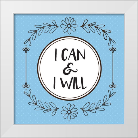 Whimsical Can White Modern Wood Framed Art Print by Hogan, Melody