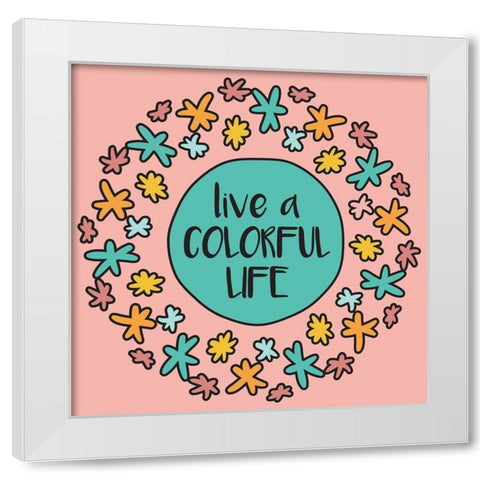 Whimsical Life White Modern Wood Framed Art Print by Hogan, Melody