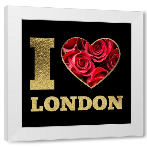 London Glam 2 White Modern Wood Framed Art Print by Hogan, Melody