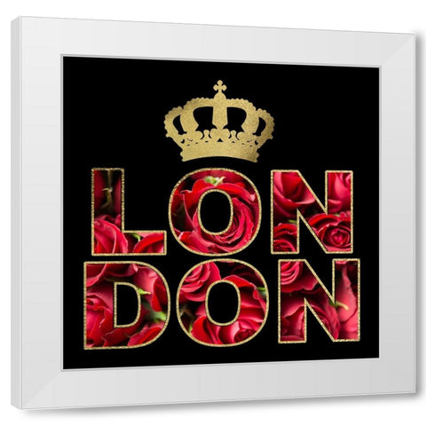 London Glam 5 White Modern Wood Framed Art Print by Hogan, Melody