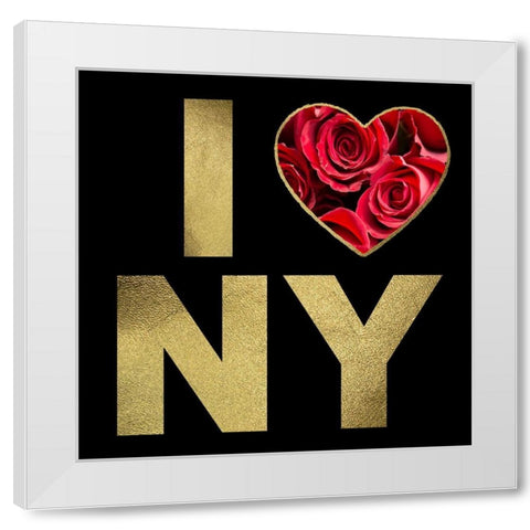 NYC Glam 2 White Modern Wood Framed Art Print by Hogan, Melody