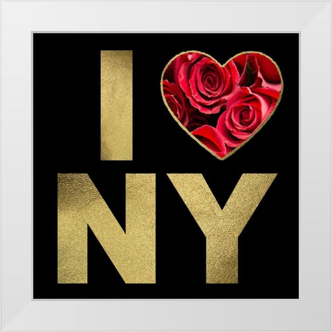 NYC Glam 2 White Modern Wood Framed Art Print by Hogan, Melody