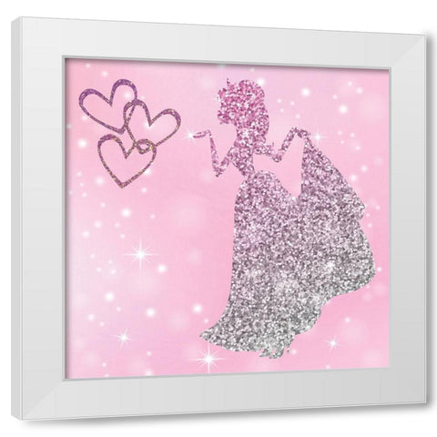 Princess Rules 3 Set 4 White Modern Wood Framed Art Print by Hogan, Melody