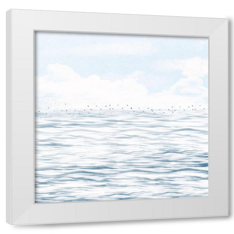 Silvery Morning 2 White Modern Wood Framed Art Print by Hogan, Melody