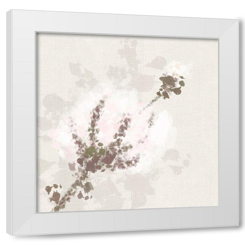 Cotton Boll 1 White Modern Wood Framed Art Print by Hogan, Melody