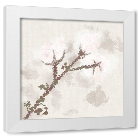 Cotton Boll 3 White Modern Wood Framed Art Print by Hogan, Melody