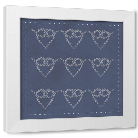 Lots of Knots White Modern Wood Framed Art Print by Hogan, Melody