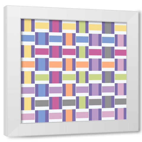 Mood Boost Weave 2 White Modern Wood Framed Art Print by Hogan, Melody
