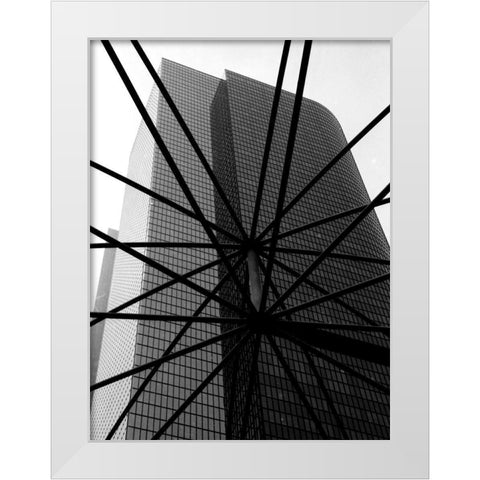 Tower Web 24 White Modern Wood Framed Art Print by Joseph, Michael