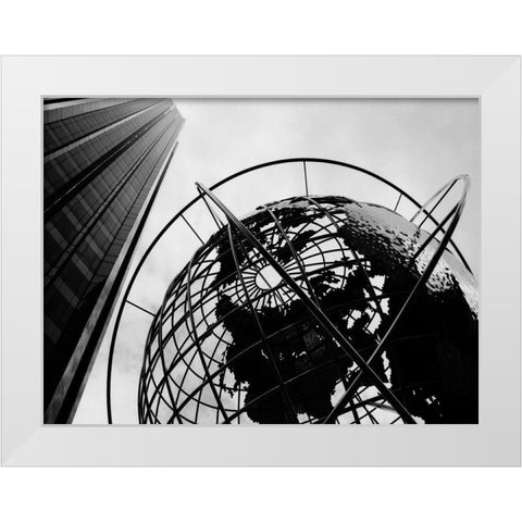Concrete Planet 37 White Modern Wood Framed Art Print by Joseph, Michael