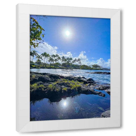 Early Time Travelers White Modern Wood Framed Art Print by Nebula, Melissa