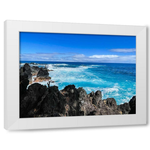Puna Churn White Modern Wood Framed Art Print by Nebula, Melissa