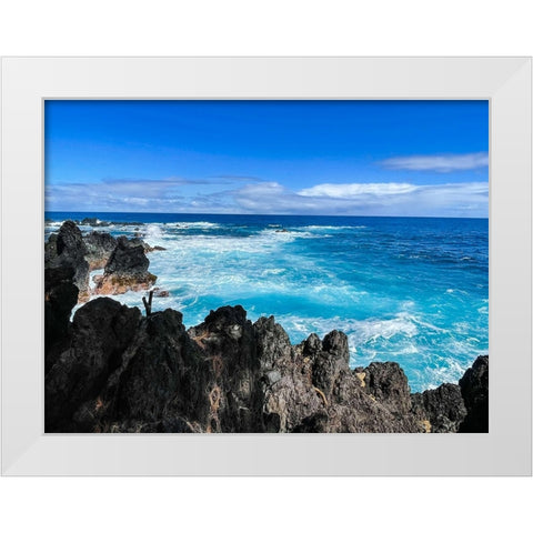 Puna Churn White Modern Wood Framed Art Print by Nebula, Melissa