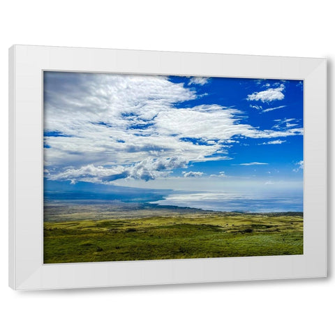 Kohala Coastline White Modern Wood Framed Art Print by Nebula, Melissa