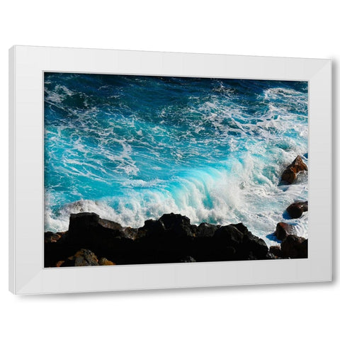 Mystic Ocean 1 White Modern Wood Framed Art Print by Nebula, Melissa