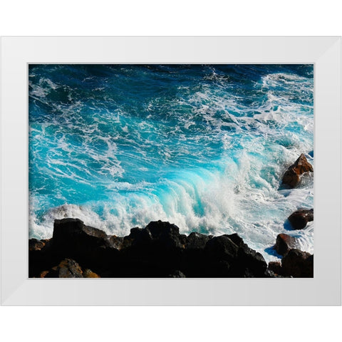 Mystic Ocean 1 White Modern Wood Framed Art Print by Nebula, Melissa