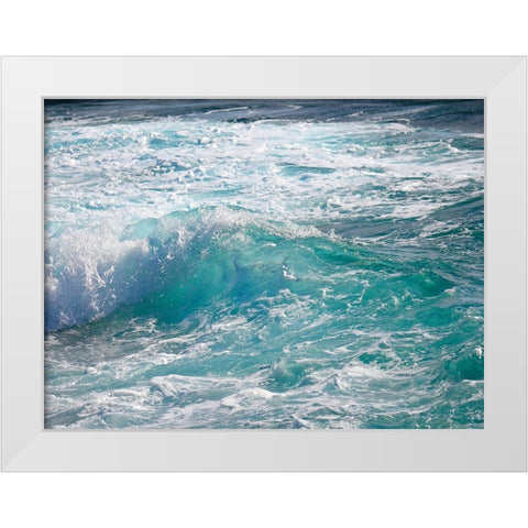 Shoreline 2 White Modern Wood Framed Art Print by Nebula, Melissa