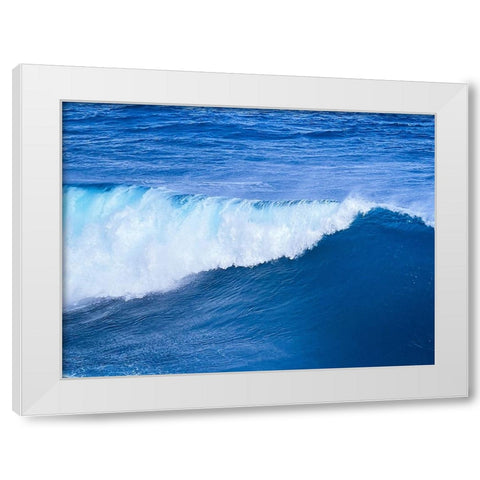 Tidal Ease White Modern Wood Framed Art Print by Nebula, Melissa