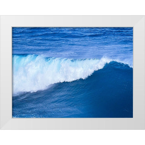 Tidal Ease White Modern Wood Framed Art Print by Nebula, Melissa