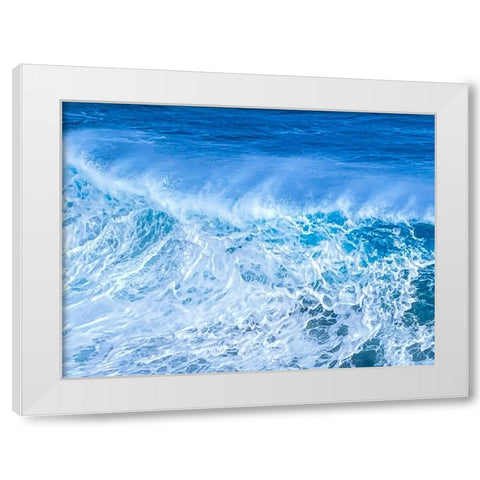 Great Wall of Water White Modern Wood Framed Art Print by Nebula, Melissa