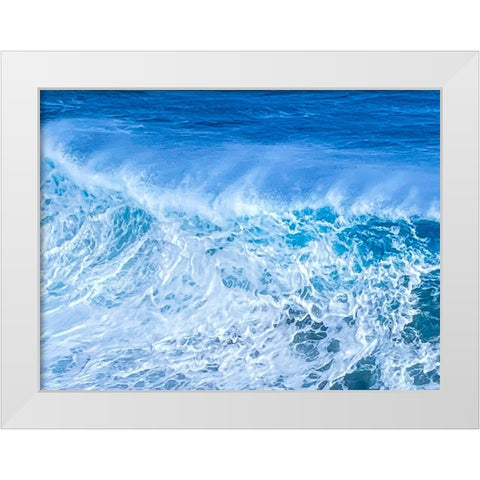 Great Wall of Water White Modern Wood Framed Art Print by Nebula, Melissa