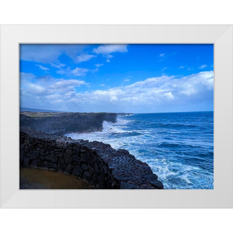 Pacific Crest White Modern Wood Framed Art Print by Nebula, Melissa