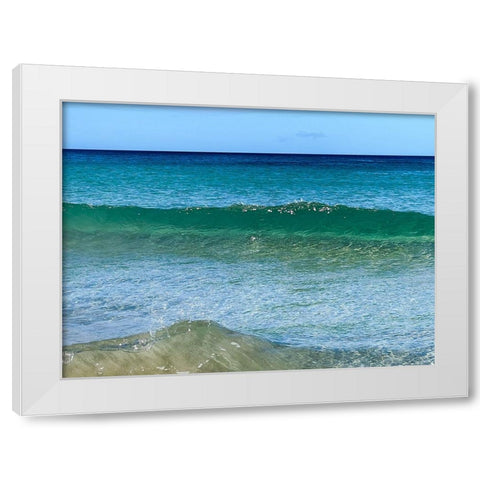 Gentle Clarity White Modern Wood Framed Art Print by Nebula, Melissa