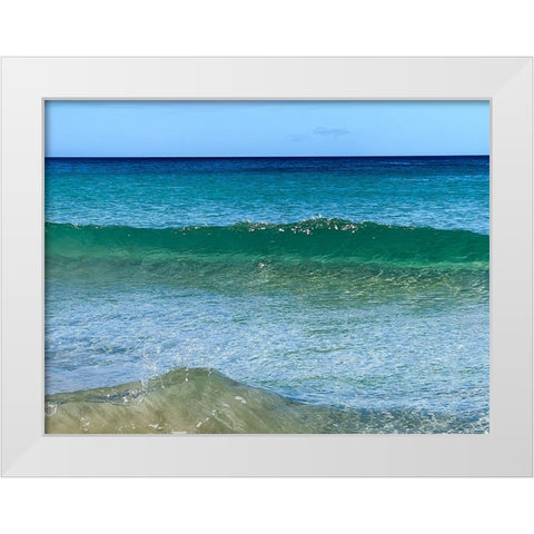 Gentle Clarity White Modern Wood Framed Art Print by Nebula, Melissa