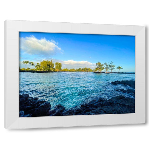 Tidal Calm White Modern Wood Framed Art Print by Nebula, Melissa